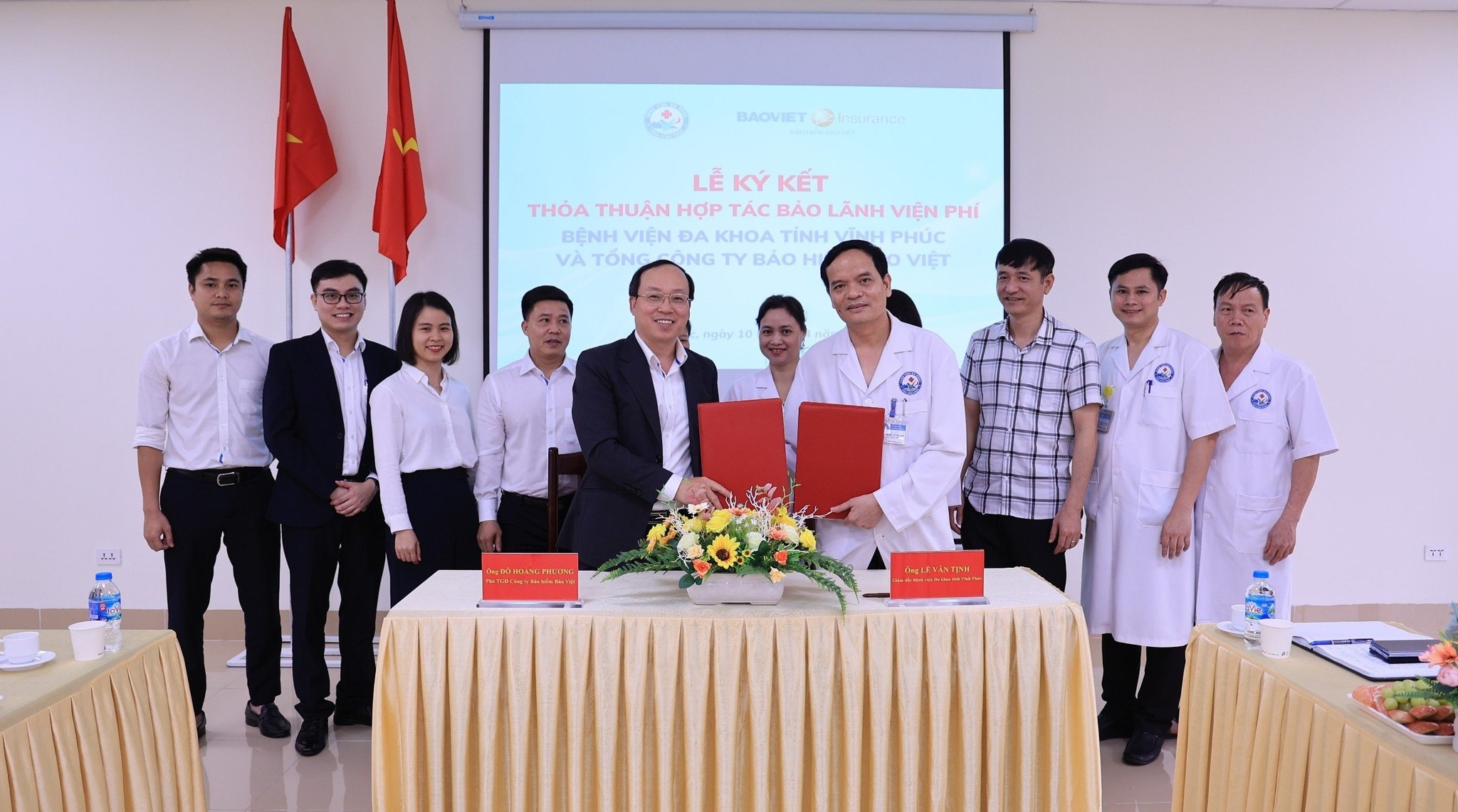 Bảo hiểm Bảo Việt ký kết hợp tác bảo lãnh với bệnh viện Đa khoa tỉnh Vĩnh Phúc